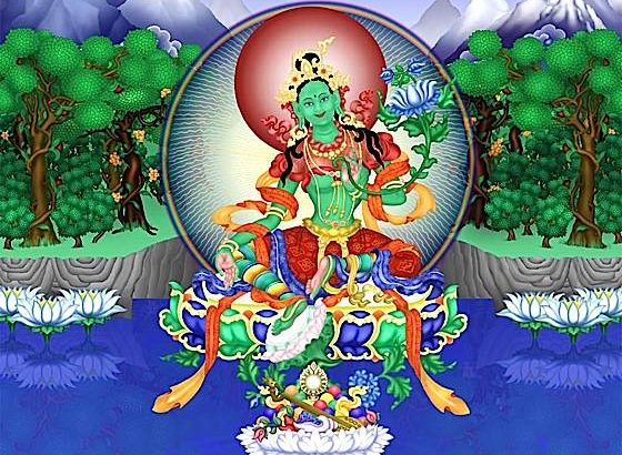 Buddha-Weekly-1Green-tara-meditation-deity-yidam-protector-om-tare-tuttare-ture-svaha