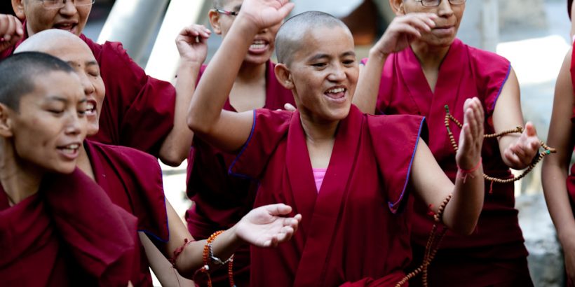 Buddhist Nuns Debate at Dolma Ling Nunnery